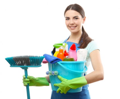 Professional carpet cleaning treatment removing stains